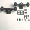 Aluminum Skateboard Trucks with Wheel Set And Riser Pads