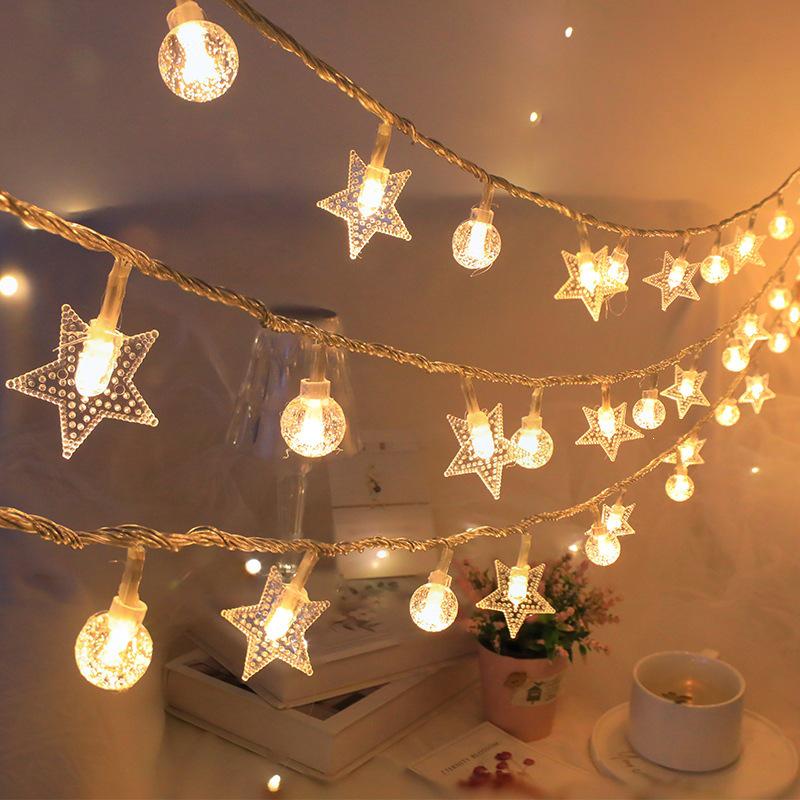 Astronaut Rocket LED String Lights for Kids' Bedroom Decor