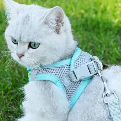 Pet Supplies Cat Traction Rope Vest Traction Belt Breathable Reflective Chest Back Dog Outdoor Anti-Free Rope Cat Accessories