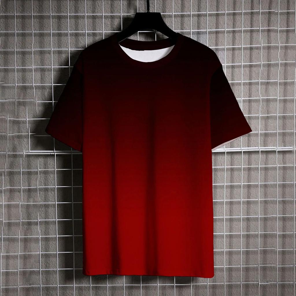 Summer Men's Short Sleeve T-Shirt Vintage Striped 3d Print Everyday Street Casual Crew-Neck Wear Oversize Tops Tees Size XXS-6XL
