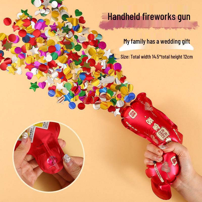 Inflatable Mini Confetti Cannon for Wedding Games and Photo Props