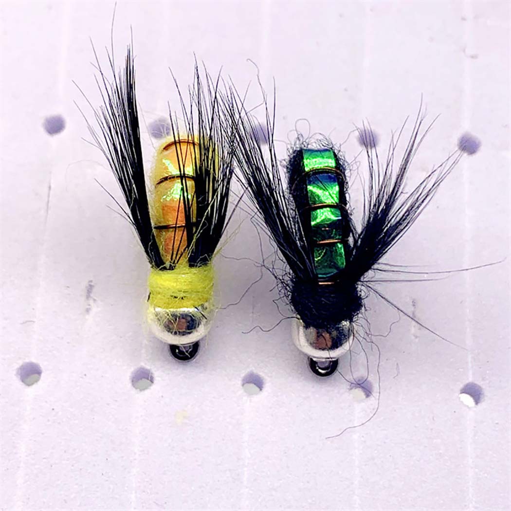 10/15/20/25 шт. разноцветные приманки для ловли форели нимфы нахлыстом — фото 4