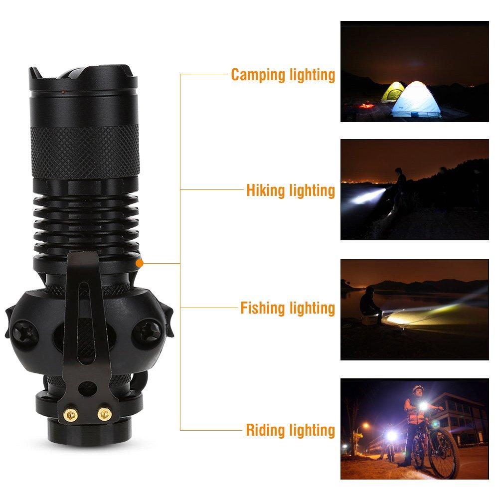Asixx Portable Outdoor LED Helmet Torch with Double Tactical Helmet Light for and Caving Torch, Helmet-Mounted Torch, Cycling, Camping,