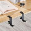 ShotR Headphone Hook Headphone Hanger Headphone Stand Screw Type Clamp Desk Hook White Desk Under Desk Headphone Holder Headphone Stand (White)