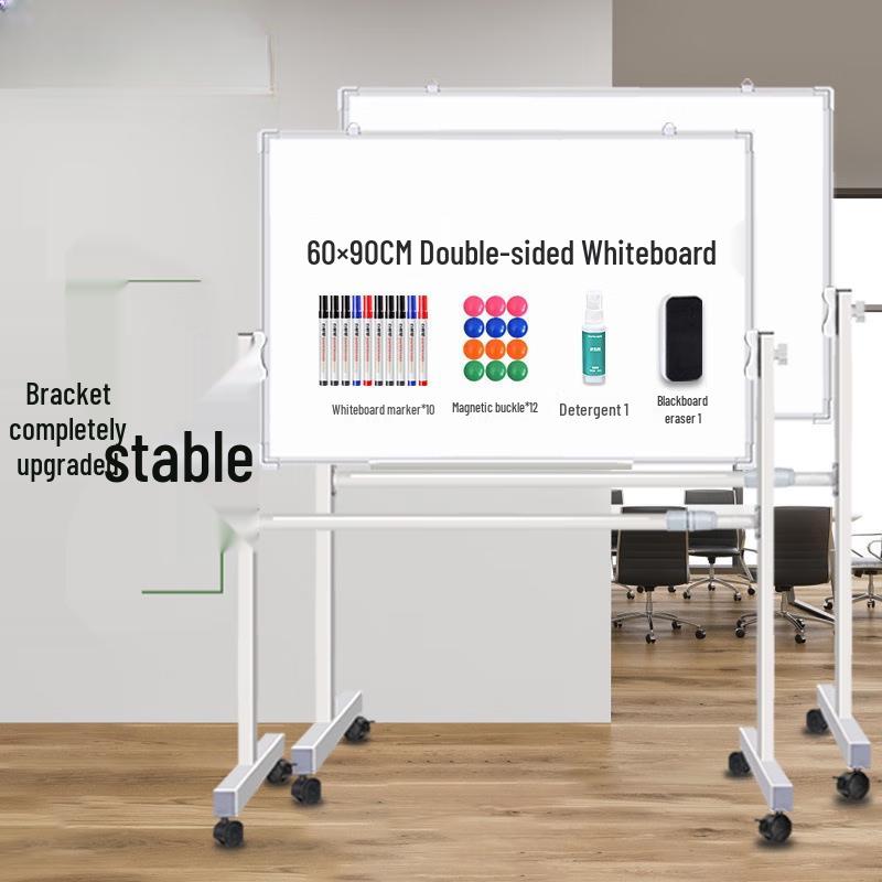 Zhuchuang Jingpin 60x90cm Double-Sided Magnetic Whiteboard with Stand
