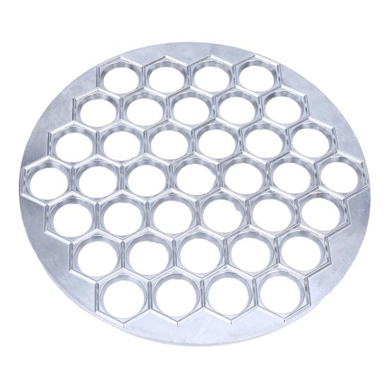 

Aluminum Dumpling Ravioli Maker 37-Cavity Multi-Function Pasta Mold for Wonton Steamed Buns Dishwasher Safe Essential Kitchen Tool for Homemade Pasta серебряный