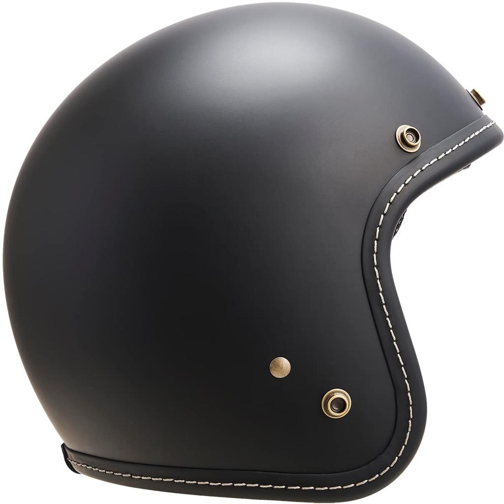 Marushin Motorcycle Helmet Jet MCJ5 Road Fork Open Jet Matte Black L Size 3006554 (59-60cm)