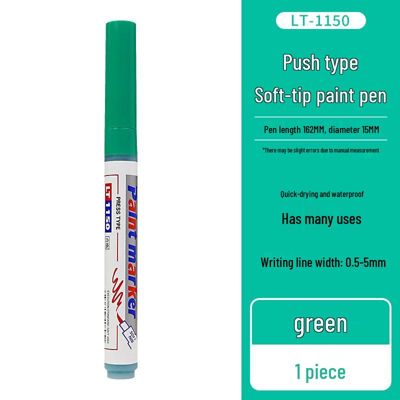 Letu Eco-Friendly Soft-tip Paint Pen Set - DIY Hand-painted, Graffiti, Colored, Waterproof, and Fade-resistant.