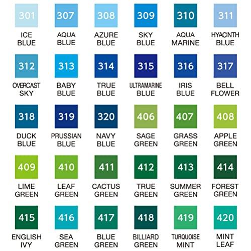 Kuretake ZIG Clean Color Real Brush Pen, 30 Colors, RB-6000AT/30VB