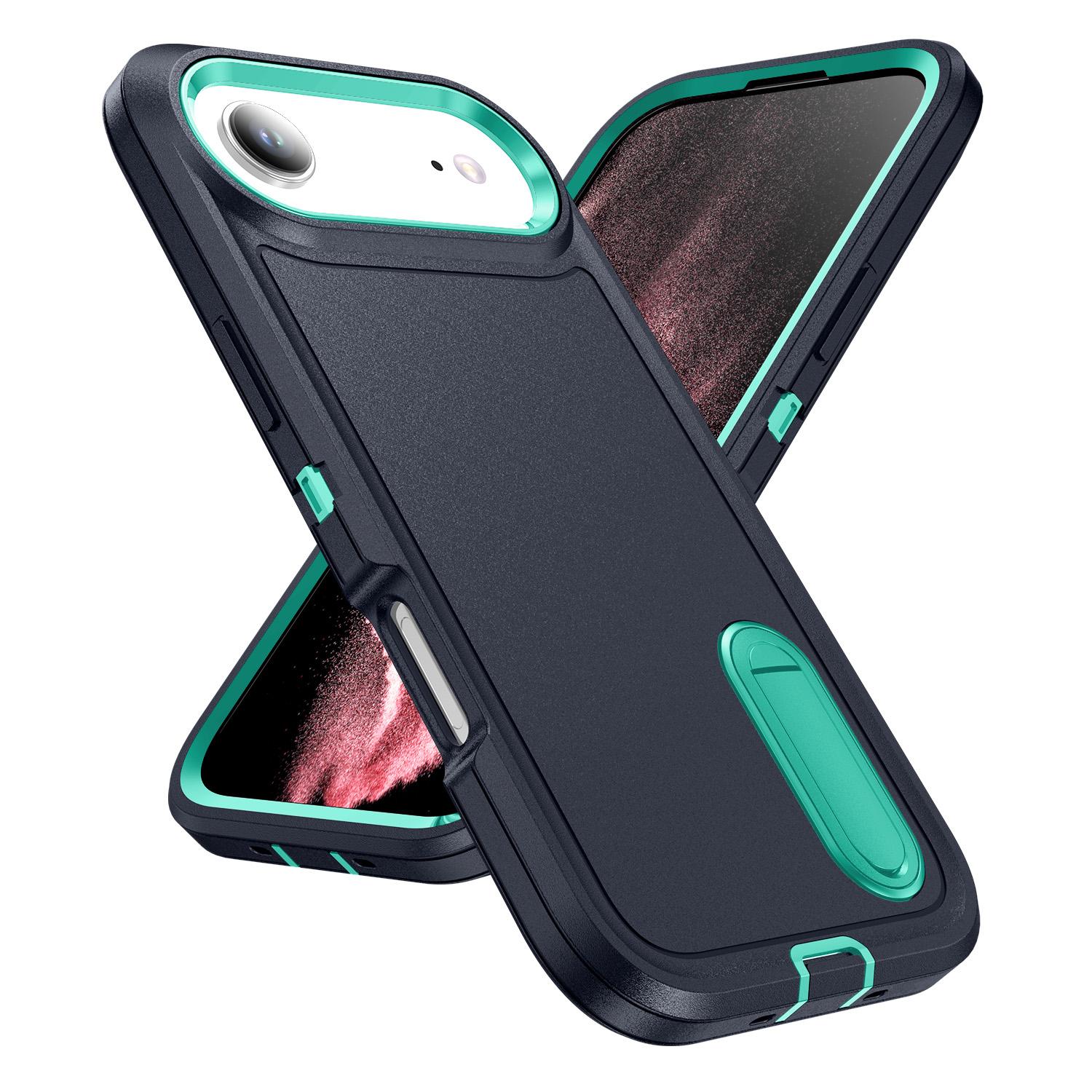 

Heavy Duty Kickstand Holder Case for Iphone 17 Air 16 15 Pro Max 14 Plus 12 13 16e Iphone17 Iphone16 Hard Protective Cases iPhone 15 темно-синий