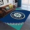 Seattle Mariners Logo Carpet Rug for Living Room Bedroom Home Sofa Decoration,Kids play Non-slip Floor Mat