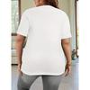 Europeisk Storlek Plus Size Dam Happy Mother's Day Grafisk T-shirt med Blommig & Leopardmönsterdesign, Lätt Andningsbar Avslappnad Vår Sommar T-shirt