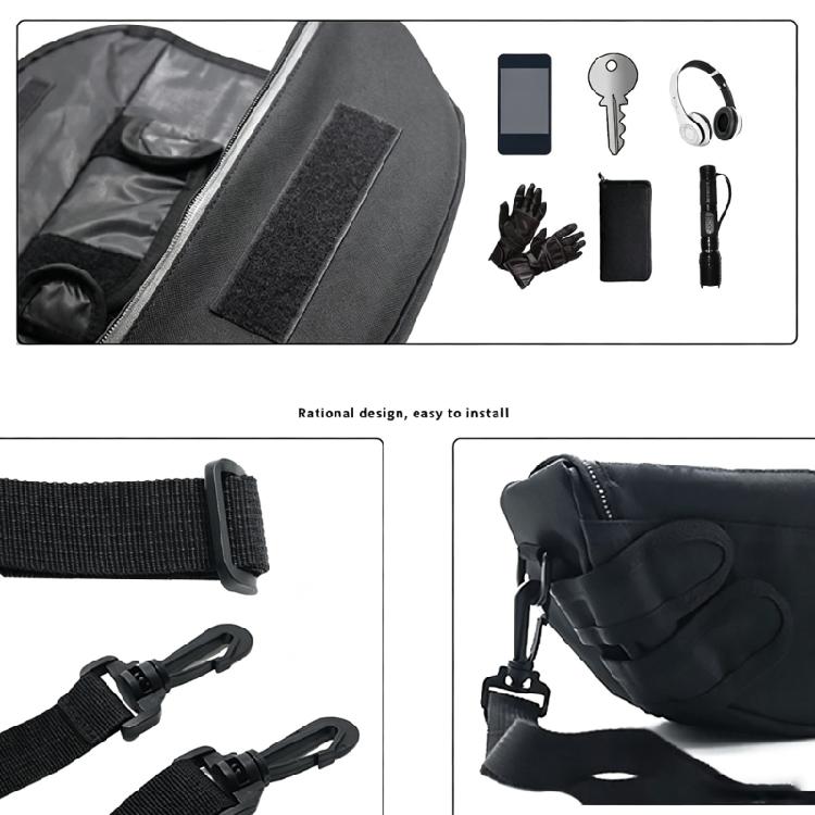 Phone Viewing Case Organizer for Motorcycle Handlebars, Lightweight Fabric Storage Bag for Delivery Couriers, Route Checks, and Accessible Small-Item