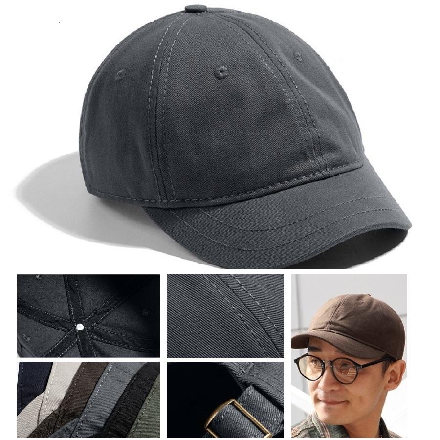 Short Bill Baseball Caps for Men Women Plus Size Big Head Mesh Summer Breathable Short Brim Trucker Hat Running 56-60cm 60-65cm