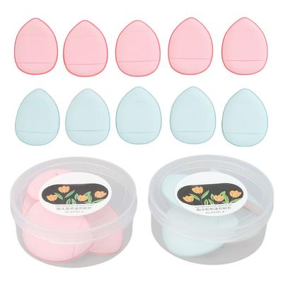 10 Stück Finger Make-up Schwamm Weich Elastisch Kosmetik Finger Puderquaste für Foundation Concealer BB