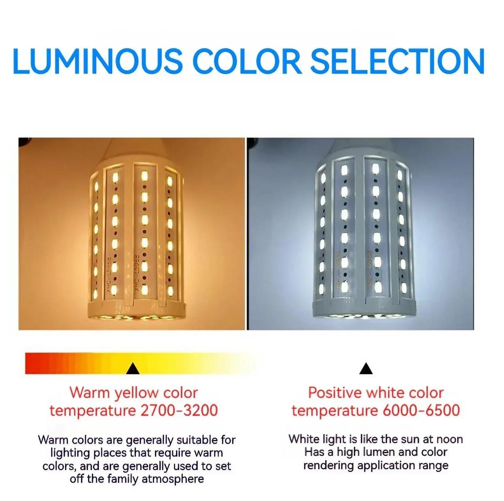 High Brightness E27 SMD LED Corn Bulb 360 Degree Illumination Energy Saving Indoor Outdoor Lighting