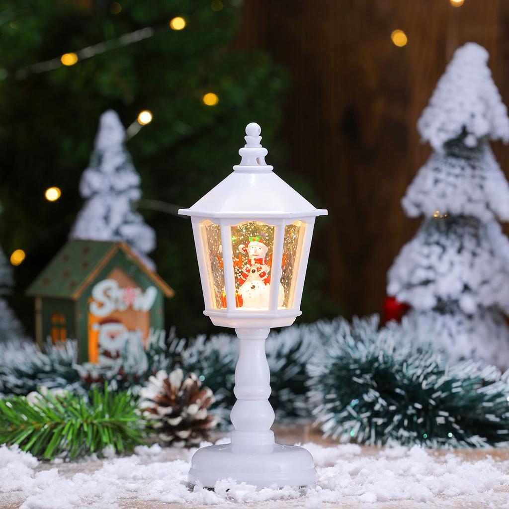 Christmas Decorations Glow with Music Water Table Lamp Night Light Christmas Creative Display Christmas Gift