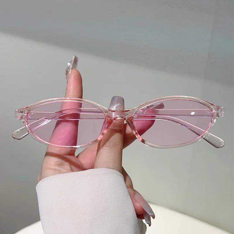 Small Frame Oval Sunglasses Women For Men New Vintage Sun Glasses Luxury Brand Designer Punk Popular Hip Hop Eyeglasses