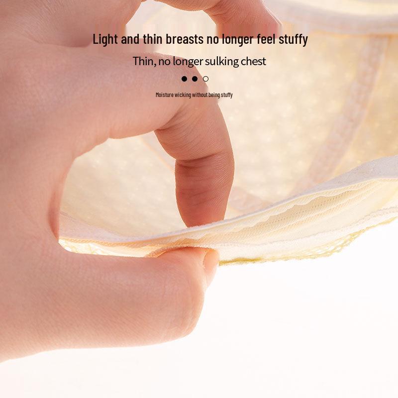 Plus Size Thin Full Cup Bra - Wirefree, Anti-Sagging Support for a Smaller Look