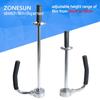ZONESUN 30-50cm Height Adjustable Stretch Film Wrapping Machine Handheld Dispenser Stainless Steel Pallet Packing Tool