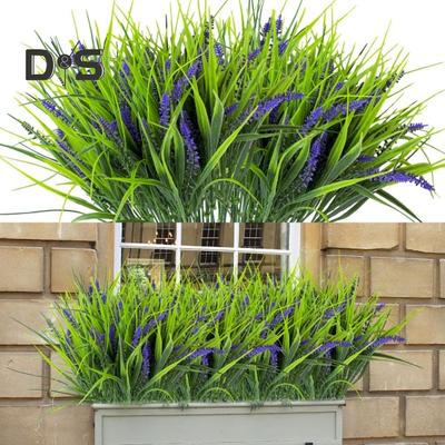 6pz Lavanda Artificiale Non Sbiadente Realistica Chic Finestra Giardino Ufficio Patio Fioriera Sospesa