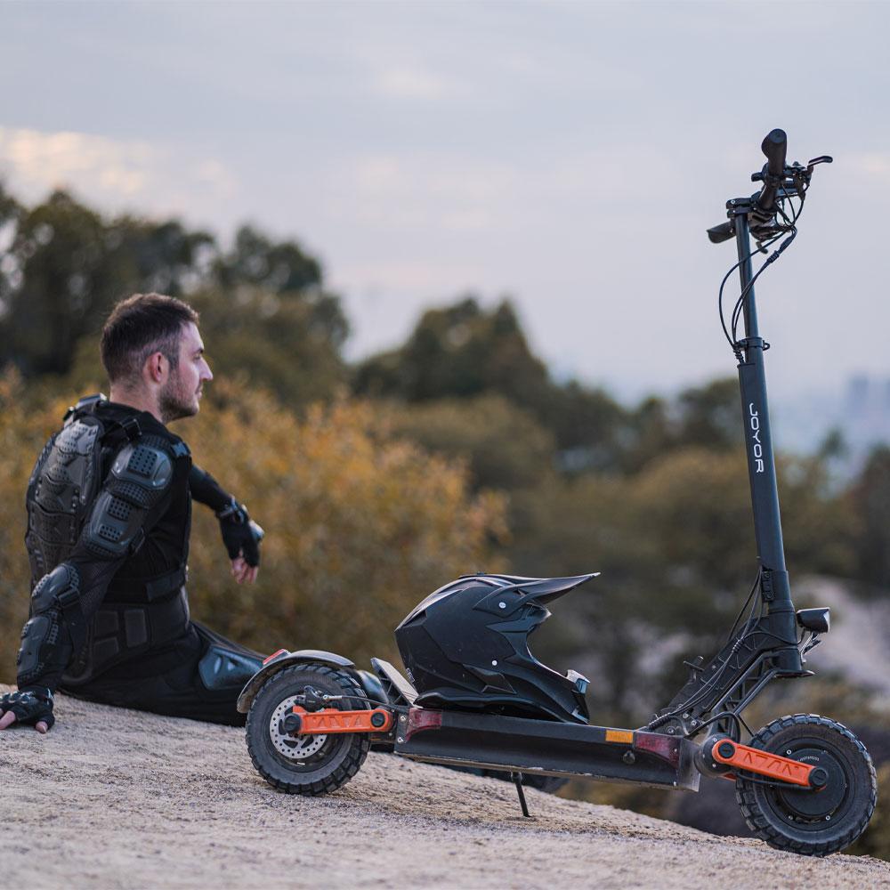 JOYOR S5Pro ABE-certifierad Elsparkcykel 10-tums Hjul 48V 26Ah Batteri 500W Motor Elsparkcykel För Vuxna Maxhastighet 20KM/H Elsparkcykel För Pendling