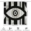 Unique Gothic Shower Curtain Black White Stripes Abstract Art Washroom Decor Modern Bathroom Accessories Home Textile