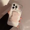 Korean Style Bear Stand Iphone15 Apple 16promax Mobile Phone Case 13 Suitable for Ins Super Cute Cute