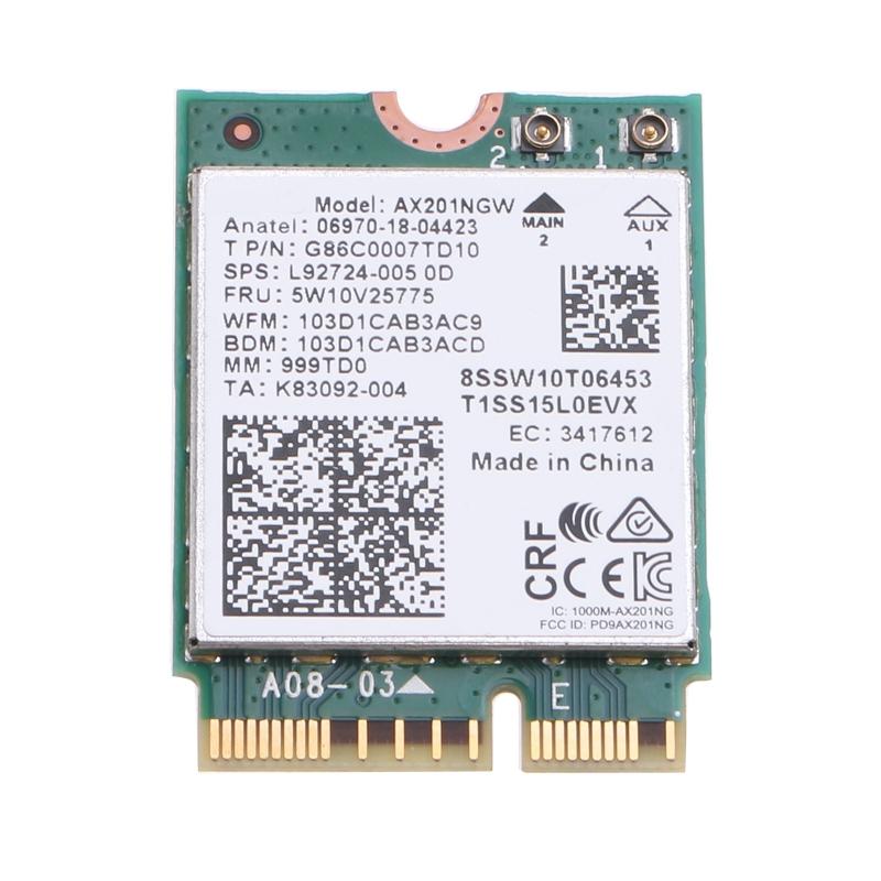 Sada WiFi Desktop Kit AX201NGW pands WiFi 2,4 GHz/5 GHz 5,0 pásmo Obsahuje RF kabel Antény a držáky s vysokým ziskem
