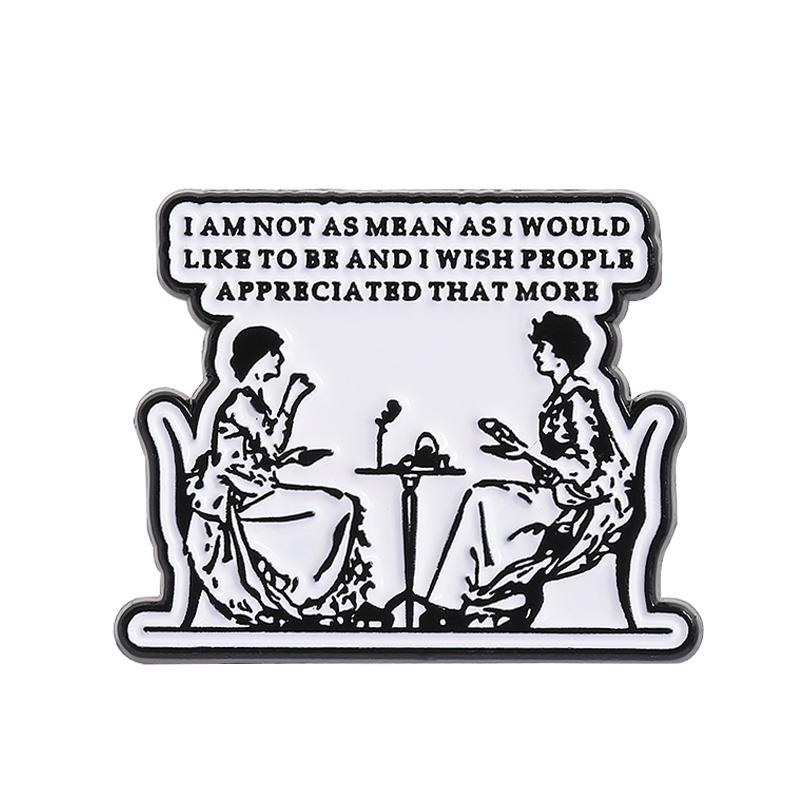 I Am Not As Mean As I Would Like To Be Enamel Pin I Wish People Appreciated That More Metal Brooch Lapel Badge Jewelry Gifts