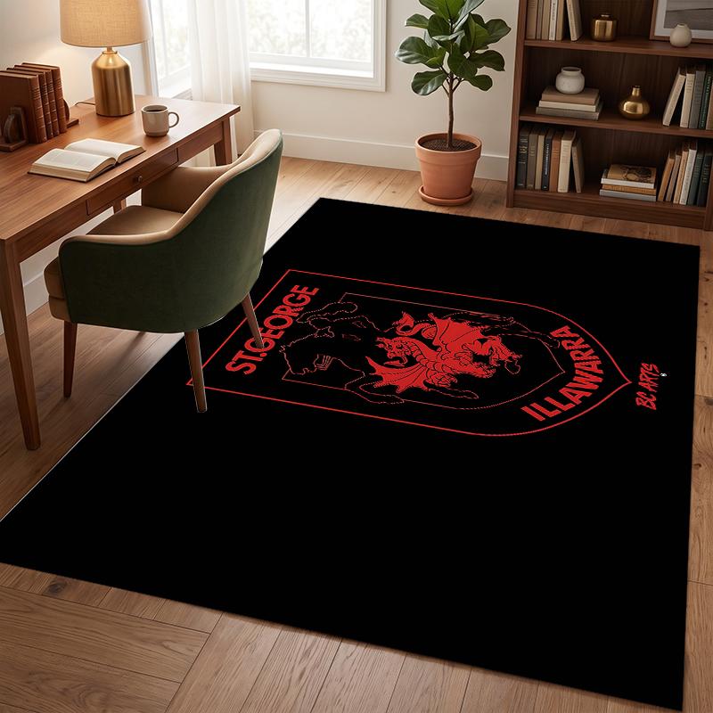 St George Illawarra Dragons (14) Büurteppich Eleganter Bodenteppich für Büro Wohnzimmer Schlafzimmer und Innenräume