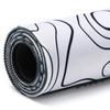 Office Non-Slip Line Pattern White Black Desk Pad Mouse Pad Mice Mat