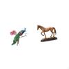 Retro PVC Wall Sticker And Modern Resin Animal Statue Art Craft Ornament for Living Room Kitchen