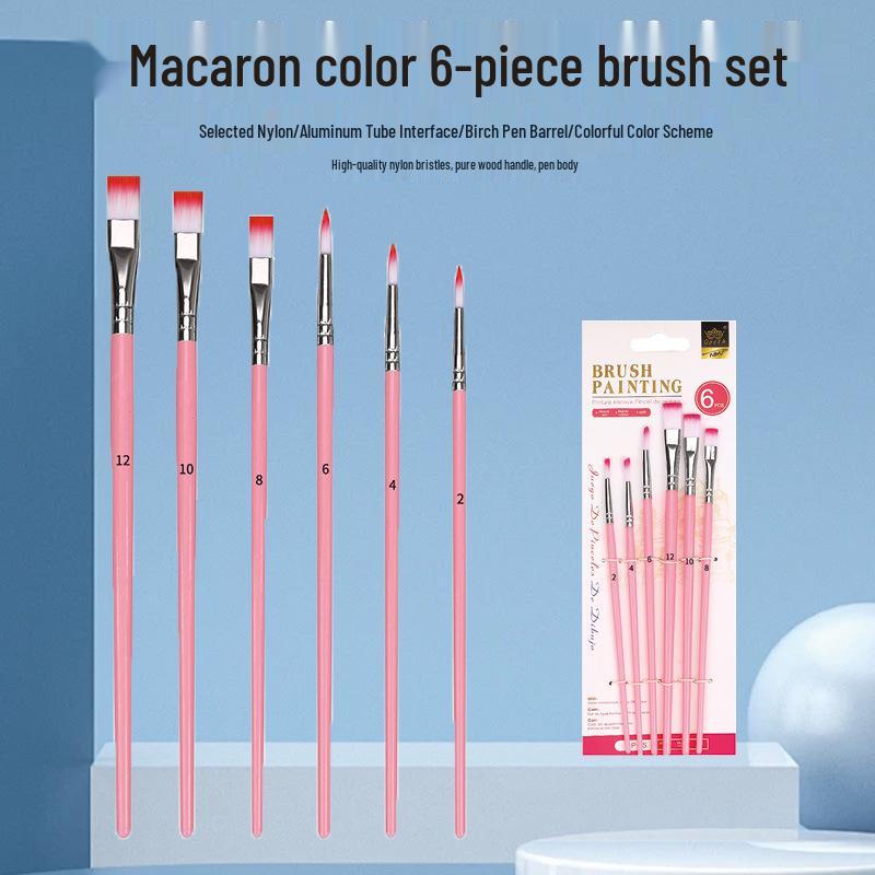 Macaron Color 5-Piece Children s Watercolor Brush & Pen Set