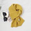Scarf women's high-end sense autumn and winter new versatile solid color thickened warm wool knitted scarf scarf scarf