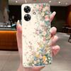 For Realme Note 60 Case RMX3933 Silicone Luxury Butterfly Flower Clear TPU Soft Cover For Realme Note60 Note 60X 60 X Phone Case