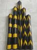 Protetor de Canto de Borracha Refletivo - Tira Anticolisão para Garagem, 80cm, Arco Redondo Alargado, Proteção de Borda de Ângulo Reto 1m.