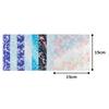 Kawasumi Washi Special Selection Blue Chiyogami Yuzen Washi 8 Patterns Hand-Dyed Paper, 15cm,