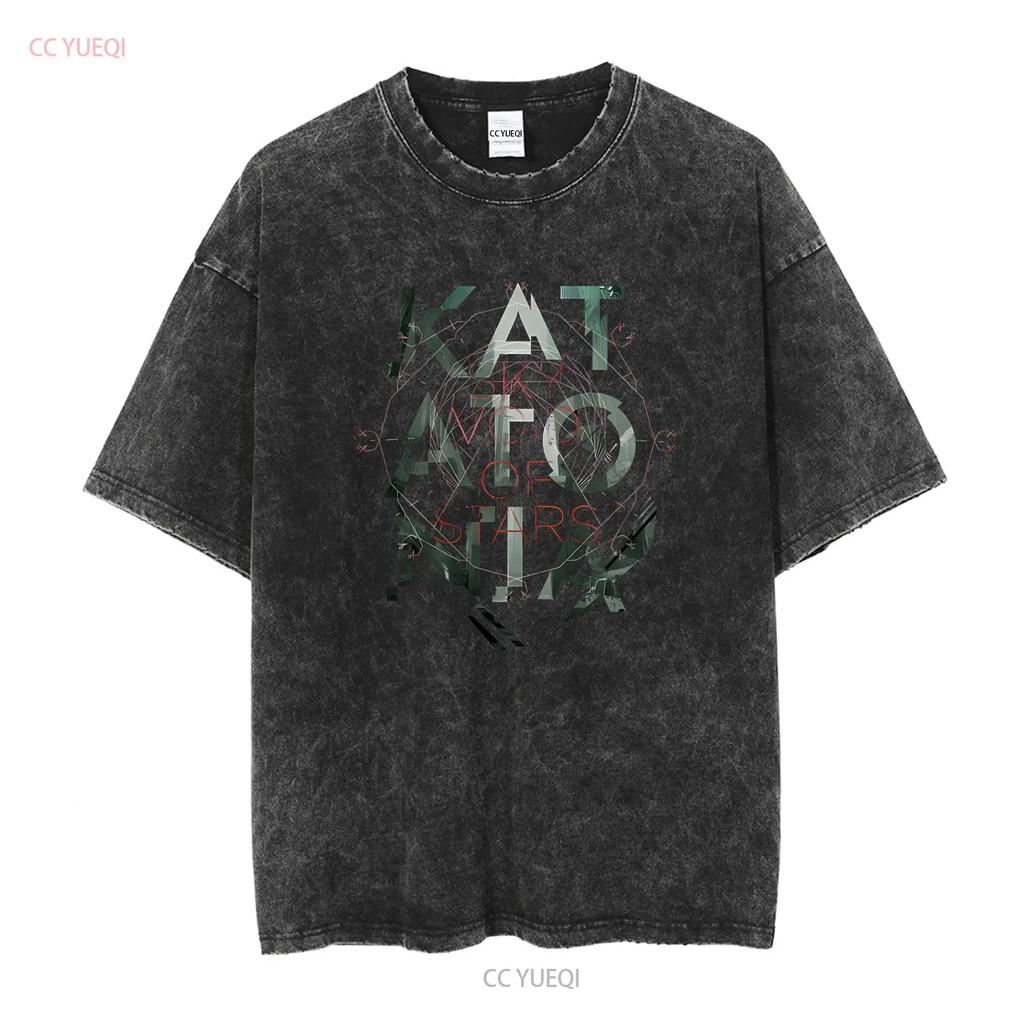 Ny Katatonia Sky Void of stars Män Svart Alla storlekar skjorta ND1758 långärmad vintage Tvättad Andningsbar Casual Lätt homme