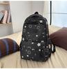 Schoolbag Large Capacity Printed Star School Bag Junior High School Female Grade 3 to 6 Double Backpack Breathable Wide Shoulder Strap Backpack Female