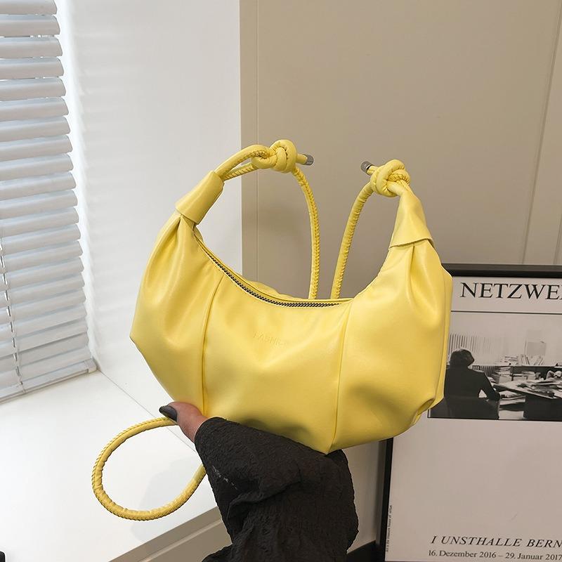 

Lazy wind dumpling bag spring and summer new women s bag niche design shoulder underarm bag macaron croissant