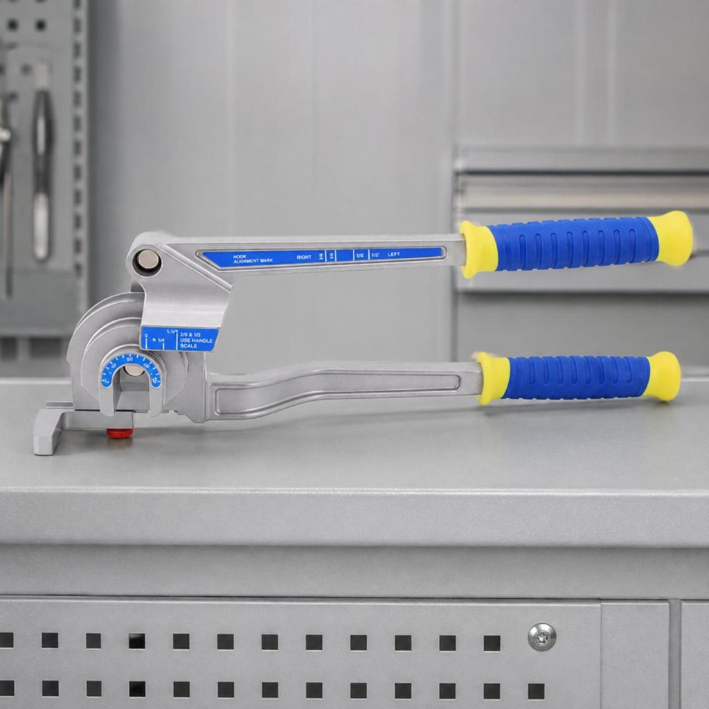 Manual LeverStyle Tube Bender Stainless Steel TripleFunction Bend for Plumbers,