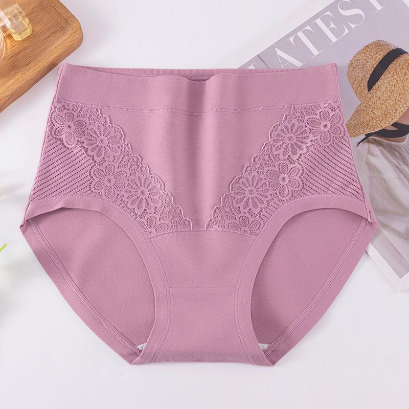 High Waist Cotton Briefs for Middle-aged & Elderly Women - Breathable, Comfortable, Hip Lifting & Abdomen Support.