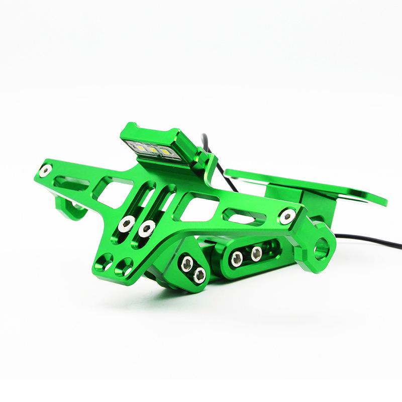 Motorcycle CNC License Plate Holder with Light for BWS R25/R3/MSX