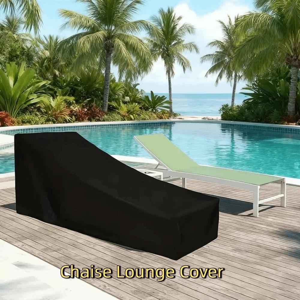 Full Coverage Chaise Lounge Cover UV Resistant Recliner Protective Cover Furniture Cover  Patio