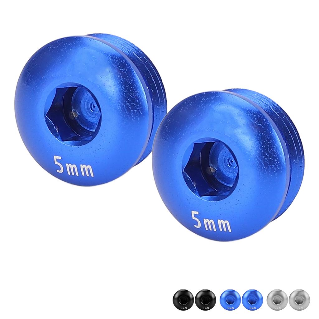Cycle Pedal Screw Cap Aluminum Alloy M14 Thread 5MM Pedal Screw Cover for Mountain Cycle