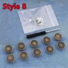 10 PEZZI Bottoni per Jeans di Ricambio 17mm Senza Cucitura Bottone in Metallo Kit di Riparazione Bottoni per Jeans Rimovibili Senza Chiodi Set Accessori da Cucito