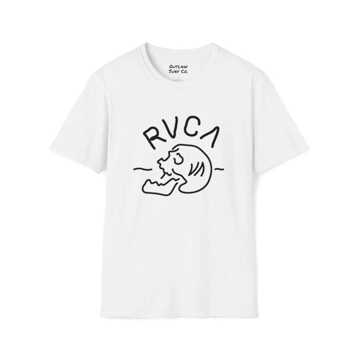 RVCA Outlaw Surf Skull Logo T-Shirt 2XL