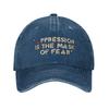Oppression is The Mask of Fear Andor Baseball Caps Distressed Denim Sun Cap for Men Women Outdoor Activities Unstructured Hat