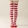 Sexy Long Over Knee Thigh Highs Socks Black White Striped Women Ladies Lolita Anime Cotton Warm Stocking